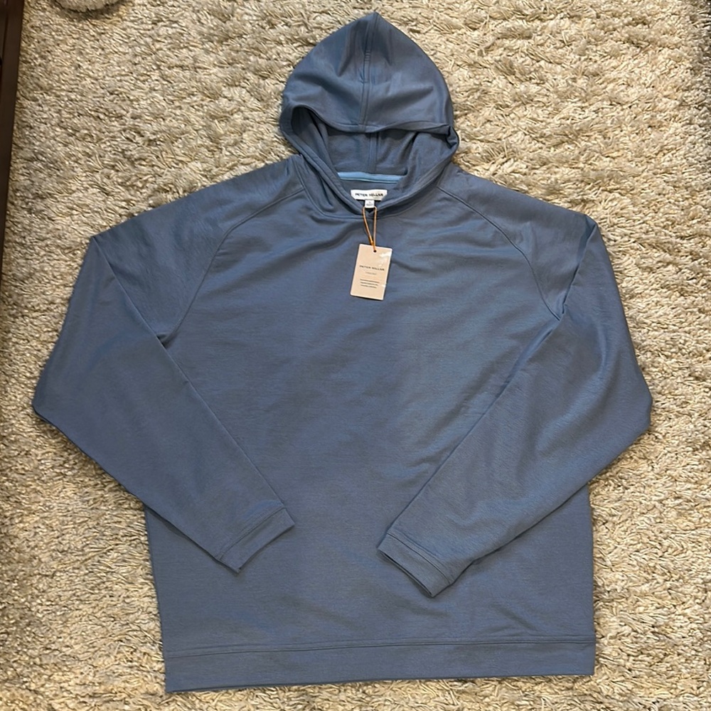 Peter Millar Crown Sport Light Blue Hoodie - L